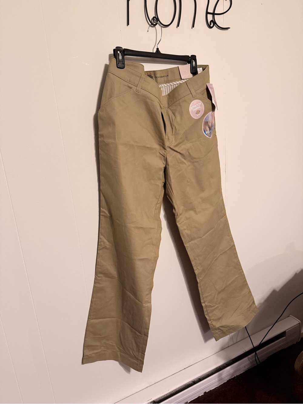 Dickies Khaki Straight-Leg Pants size 14R